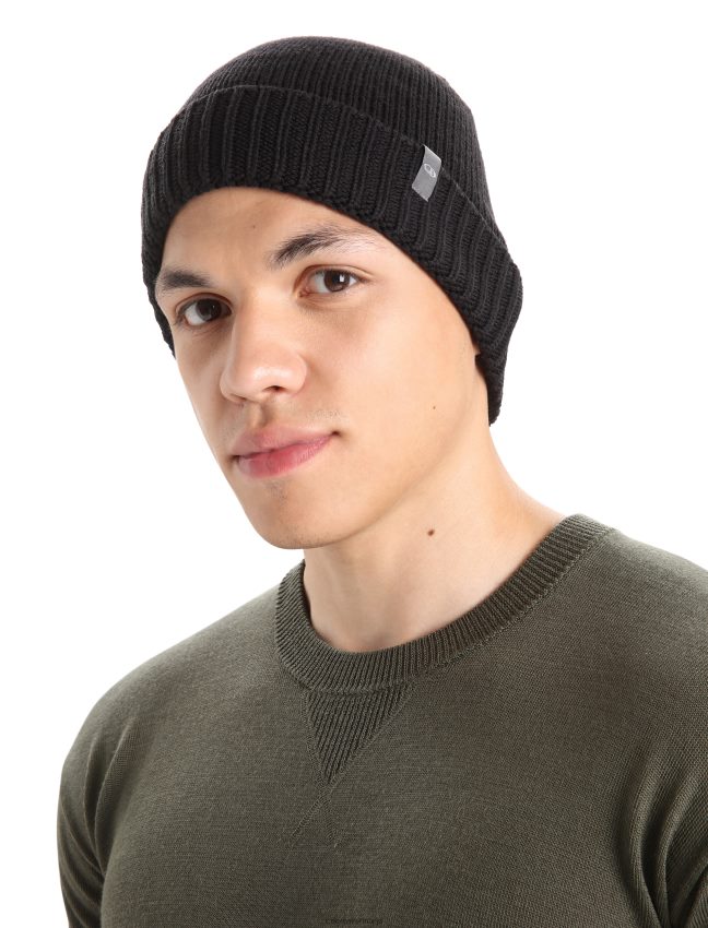 Icebreaker merino vela aproces beanie unisex melns Piederumi 622ZJ335