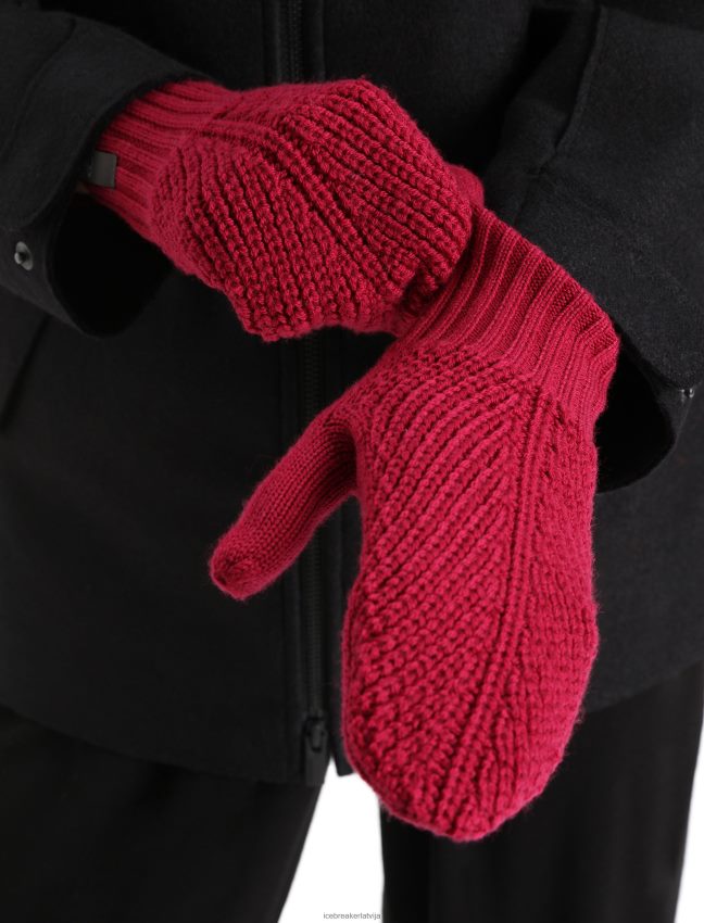 Icebreaker merino waypoint dūraiņi unisex ķirsis/espresso Piederumi 622ZJ470