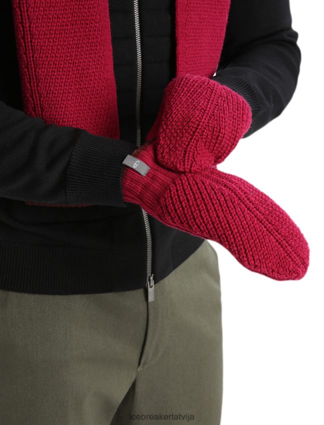 Icebreaker merino waypoint dūraiņi unisex ķirsis/espresso Piederumi 622ZJ470
