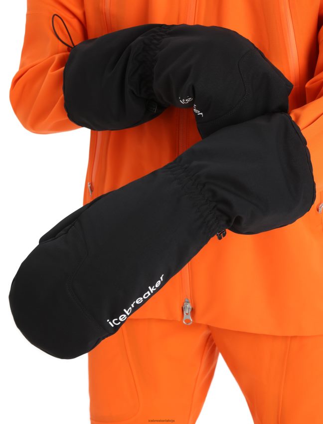 Icebreaker merinoloft cimdi unisex melns/emalja apģērbs 622ZJ307