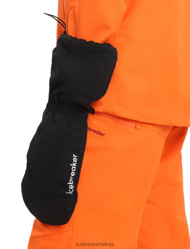 Icebreaker merinoloft cimdi unisex melns/emalja apģērbs 622ZJ307