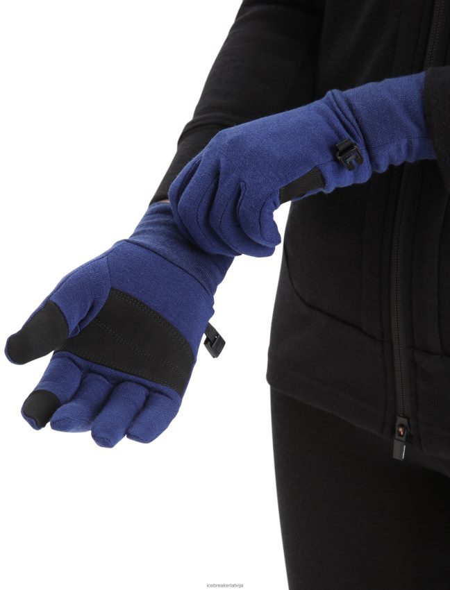 Icebreaker realfleece merino sierra cimdi unisex karaliskā flote Piederumi 622ZJ469