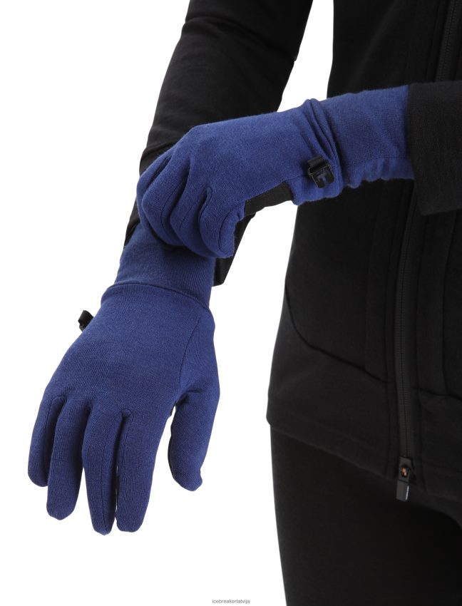 Icebreaker realfleece merino sierra cimdi unisex karaliskā flote Piederumi 622ZJ469