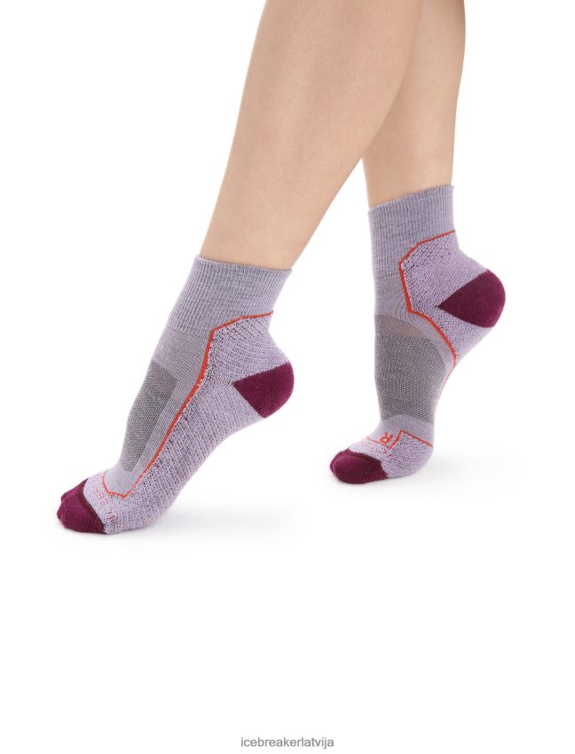 Icebreaker merino hike+ vieglas mini zeķes sievietes violets skatiens/iet ogot Piederumi 622ZJ756