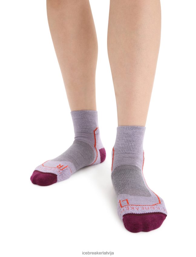 Icebreaker merino hike+ vieglas mini zeķes sievietes violets skatiens/iet ogot Piederumi 622ZJ756