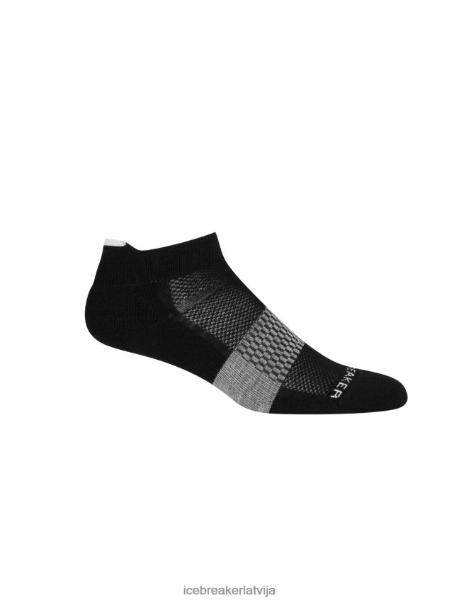Icebreaker merino multisport vieglas mikro zeķes sievietes melns/sniegs Piederumi 622ZJ758