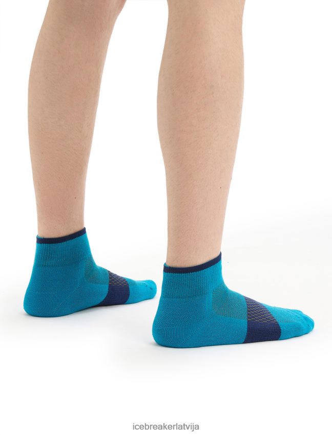 Icebreaker merino multisport vieglas mini zeķes vīriešiem ģeogrāfiski zilā/karaliskā flote Piederumi 622ZJ291