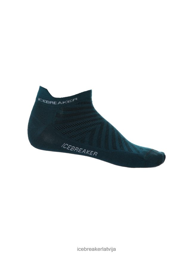 Icebreaker merino run+ ultravieglas mikro zeķes vīriešiem zaļa slava/sniegs Piederumi 622ZJ265