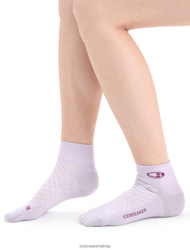 Icebreaker merino run+ ultravieglas mini zeķes sievietes violets skatiens/iet ogot Piederumi 622ZJ770