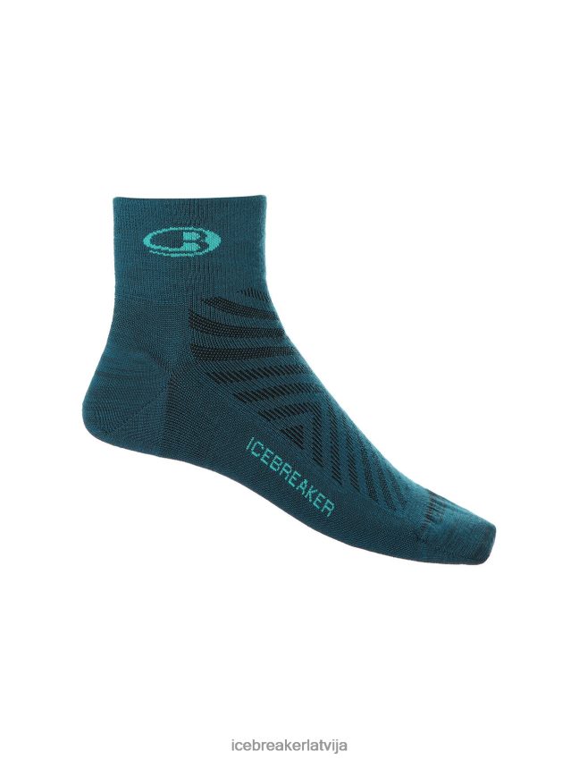 Icebreaker merino run+ ultravieglas mini zeķes sievietes zaļa godība/svaiga Piederumi 622ZJ769