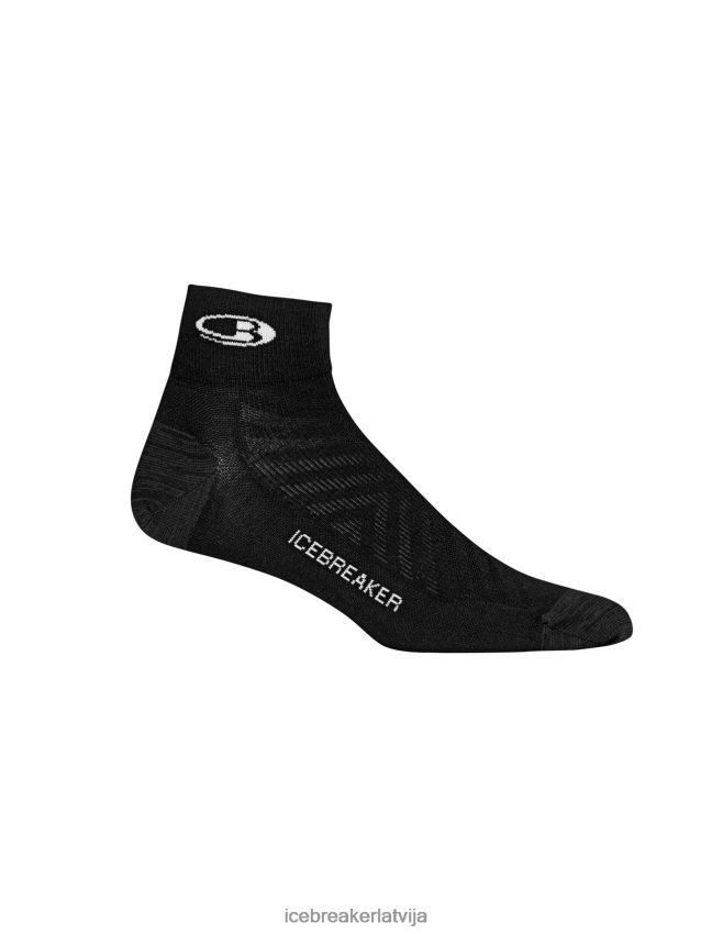 Icebreaker merino run+ ultravieglas mini zeķes vīriešiem melns/sniegs Piederumi 622ZJ276
