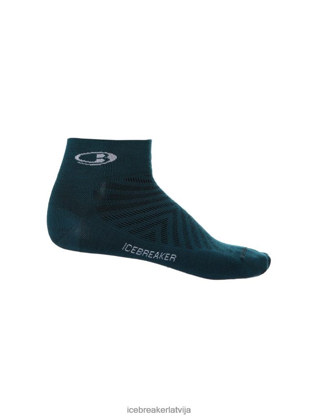 Icebreaker merino run+ ultravieglas mini zeķes vīriešiem zaļa slava/sniegs Piederumi 622ZJ277