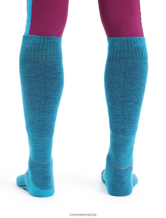 Icebreaker merino ski+ gaismas virs teļa zeķes vīriešiem ģeogrāfiski zilā/karaliskā flote Piederumi 622ZJ298