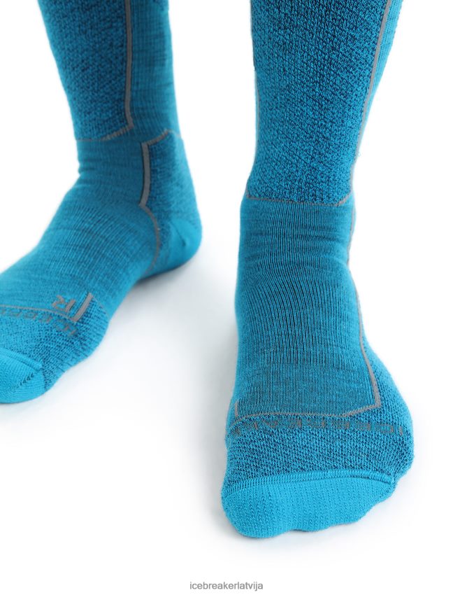 Icebreaker merino ski+ gaismas virs teļa zeķes vīriešiem ģeogrāfiski zilā/karaliskā flote Piederumi 622ZJ298