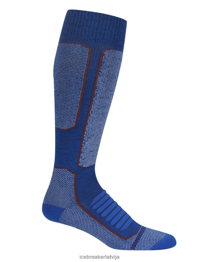 Icebreaker merino ski+ vidējas virs teļa zeķes vīriešiem lazurīts/espresso Piederumi 622ZJ459