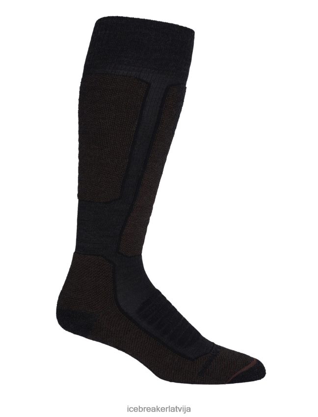Icebreaker merino ski+ vidējas virs teļa zeķes vīriešiem strūklas virši/espresso Piederumi 622ZJ283